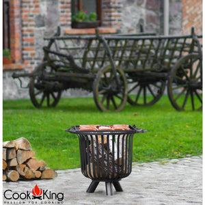CookKing Feuerkorb VERONA mit Grillrost, 60 cm Durchmesser