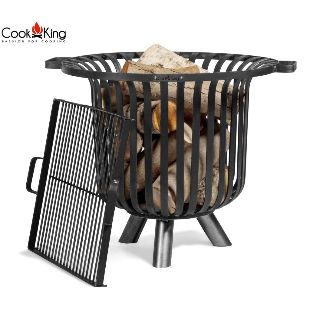 CookKing Feuerkorb VERONA mit Grillrost, 60 cm Durchmesser